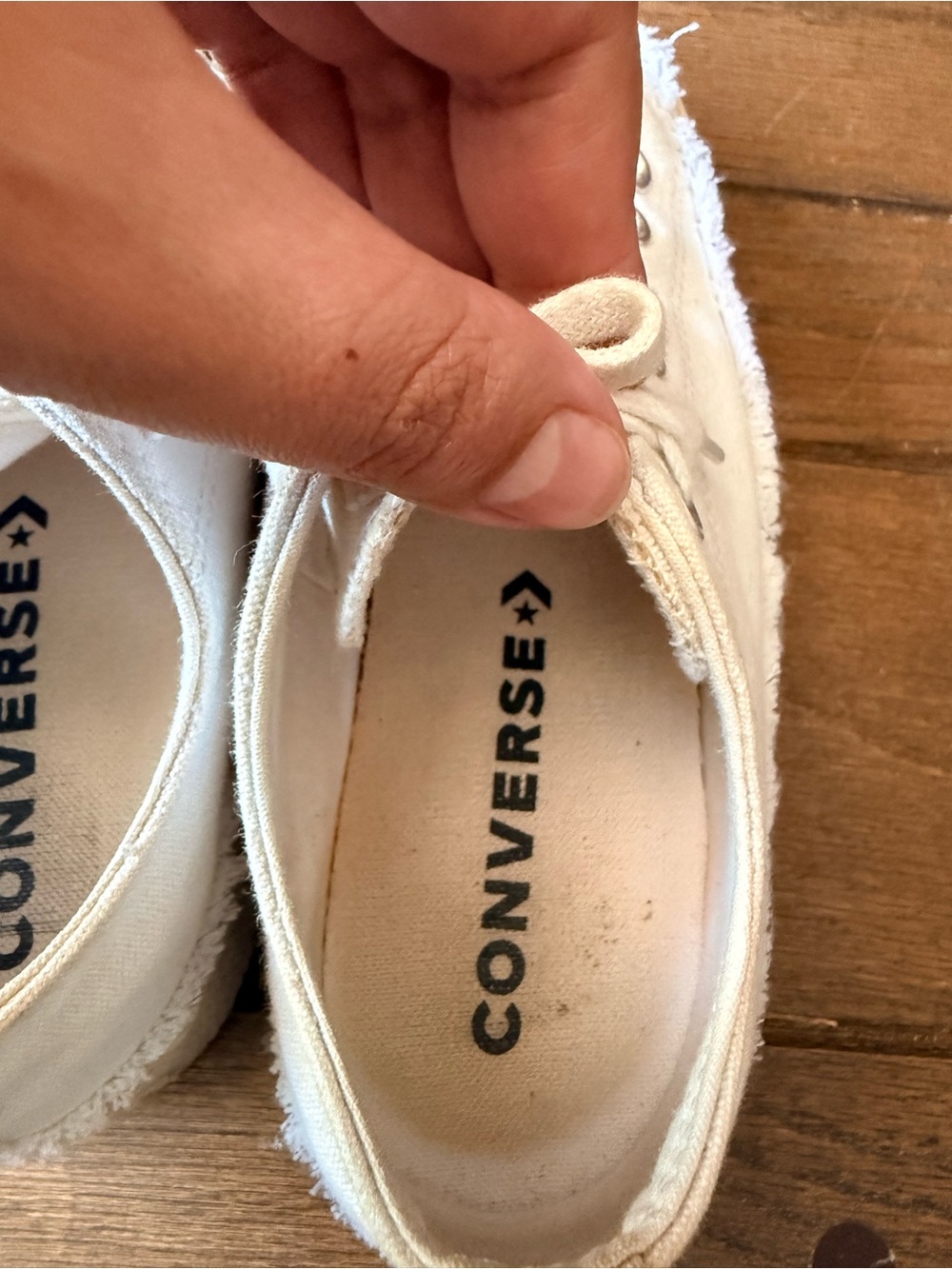 Converse All Star Lift Espadrille Platform Sneakers White Canvas Women’s 7 - Picture 4 of 6